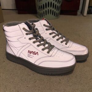 NASA White and Gray Men's Sneakers